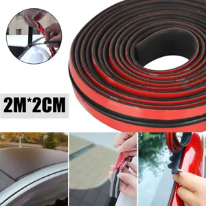 Car Accessories Windshield Roof Seal Noise Insulation Rubber Strip Stickers Trim - Picture 1 of 13