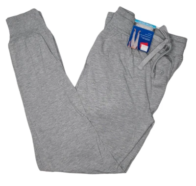 Hanes #11634 NEW Men's Heather Grey Comfort Flex Fit Soft Knit Jogger Sleep Pant - Image 1 of 4