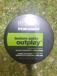 Redken For Men Texture Putty Outplay Maximum Control 3.4 oz -FINGER  TOUCH👈 NEW - Picture 1 of 3