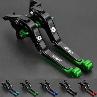 For KAWASAKI NINJA 250R 300 ZX9R ZX12R Motorcycle Adjustable Brake Clutch Levers Foto 1 de 4