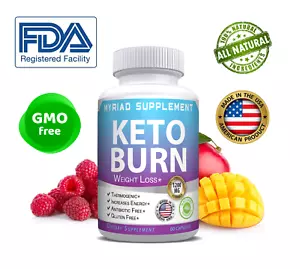 Advanced Keto BURN Diet Pills STRONG 1200 MG Ketosis Weight Loss Supplements - Picture 1 of 6