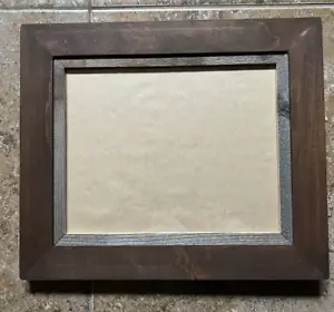 Rustic Alder & Barnwood Picture Frame 12x14 Holds 8x10 Glass Hanging Hardware - Picture 1 of 12