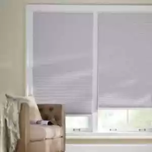 Shadow White Cordless Blackout Cellular Shades for Windows - 34 in. W x 72 in. L - Picture 1 of 7