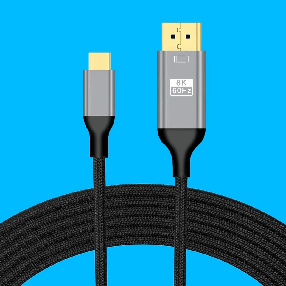 Quick-Acting USB-C to DisplayPort Cable Adapter 2m USB 3.1 Type C to DP HD Cable - Image 1 of 1