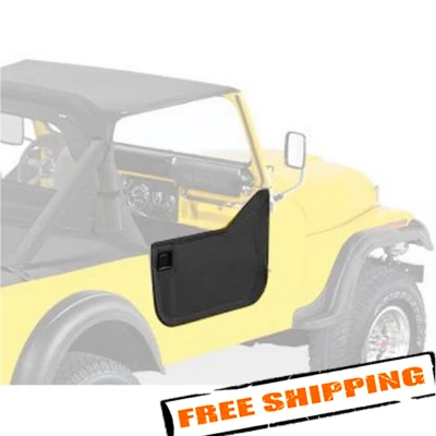 Bestop 53028-01 Black Crush Fabric Lower Half Doors for 1976-1986 Jeep CJ7/CJ8 Foto 1 de 4