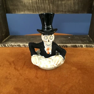 Yankee Candle BONEY GRUPO Esqueleto Top Sombrero Vela Topper Halloween 2012 - Imagen 1 de 7