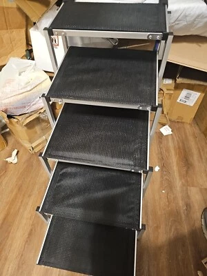 Escada portátil dobrável degraus de cachorro alumínio escada portátil para carro bota SUV - Imagem 1 de 2