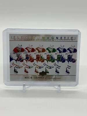 2021-22 Upper Deck Series 1 Gold Electromagnetic #EM-13 Nick Suzuki - Canadiens - Image 1 of 2