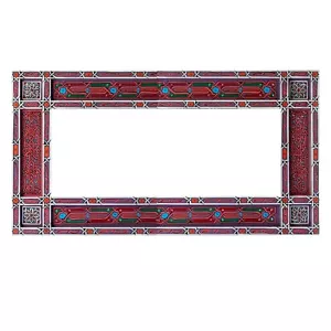 Light purple Horizontal Full length Moroccan Hand painted mirror frame 75" x 32" - Picture 1 of 2