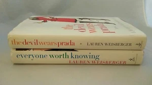 Lot 2 Lauren Weisberger the devil wears prada & everyone worth knowing Hardcover - Picture 1 of 12