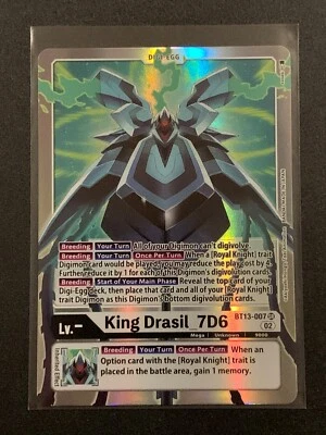 King Drasil_7D6 BT13-007 SR - Versus Royal Knights - Digimon TCG - Image 1 of 3
