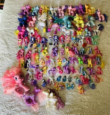 Peluche My Little Pony G1 G3 G3.5 G4 Equestria Lote de 87 ponis casi 15 libras Foto 1 de 4