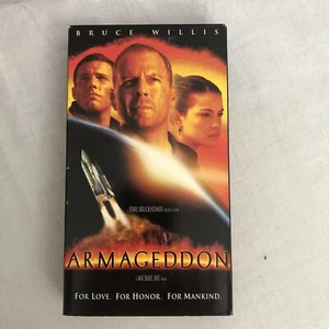 Armageddon VHS VCR Video Tape Movie Ben Affleck, Bruce Willis Used PF - Picture 1 of 4