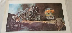 Arte ferroviario Oleg Stavrowsky "Edad antes de la belleza" impresión 33" x 20" 370/950 firmado - Imagen 1 de 6