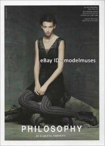 PHILOSOPHY DI ALBERTA FERRETTI 1-Page PRINT AD Fall 2008 GEORGINA STOJILJKOVIC - Picture 1 of 1