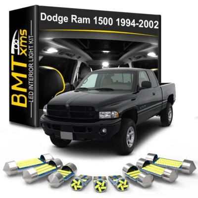 Interior LED Light Bulb White Package Kit For 1994-2002 Dodge RAM 1500 2500 3500 - Image 1 of 4