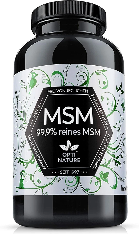 Bor & MSM Kapseln Hochdosiert - für Knorpel und Knochen 1000mg MSM