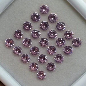 5x5 mm Natural SAPPHIRE Pink ROUND SHAPE Loose Gemstone CERTIFIED 20 Pcs Lot - Imagen 1 de 5