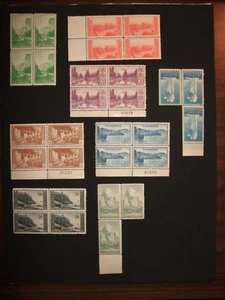 National Parks perforated 1934. MNH blocks 740/743, 745, 746, 748, 749 - Picture 1 of 12