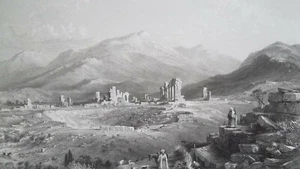 TURKEY Laodikeia on Lycus Ancient Laodicea - SUPERB 1863 Antique Print - Picture 1 of 2