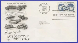 USA4 #1162 U/A ARTCRAFT FDC   Wheels of Freedom - Picture 1 of 1