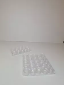 39 Clear Small 3g Grams/mL Plastic Jars for Cosmetic Sample Container Open Box - Picture 1 of 4