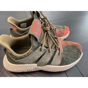 Adidas Prophere Sneakers Olive Green Orange Athletic Running Shoes Size 6 - Picture 1 of 5