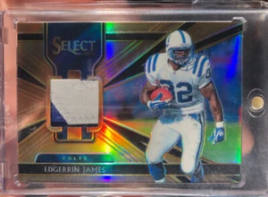 2018 Panini Select Kupfer Farbfelder/49 Patch Spiel gebraucht Edgerrin James #20 Colts - Bild 1 von 2