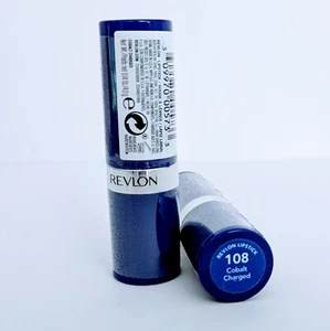 Revlon Lipstick 108 Cobalt Charged Set of 2 Lipsticks - Picture 1 of 1