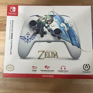 Kabelgebundener Controller für Nintendo Switch - PowerA Enhanced Master Sword Attack Zelda - Bild 1 von 5