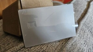 Matt White Metal Bank Card - Picture 1 of 1
