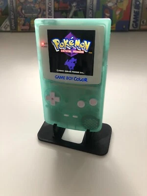NINTENDO Gameboy Farbe mit Hintergrundbeleuchtung IPS Screen Mod maßgeschneidert blaugrüne Schale Q5 Retro Pixel