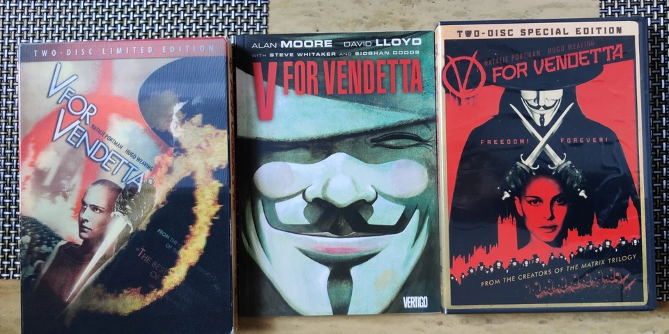 V For Vendetta (DVD, 2-Disc Set, Limited Edition, with sleeve & Graphic insert) - Image 1 of 1