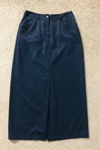 Liz Claiborne Skirt Sz Petite 6🦋Long Straight & Pencil Hight Slit Front - Picture 1 of 7