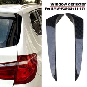 Cubierta de moldura de alerón de ventana trasera de fibra de carbono para BMW X3 F25 2011-2017 2 - Imagen 1 de 7