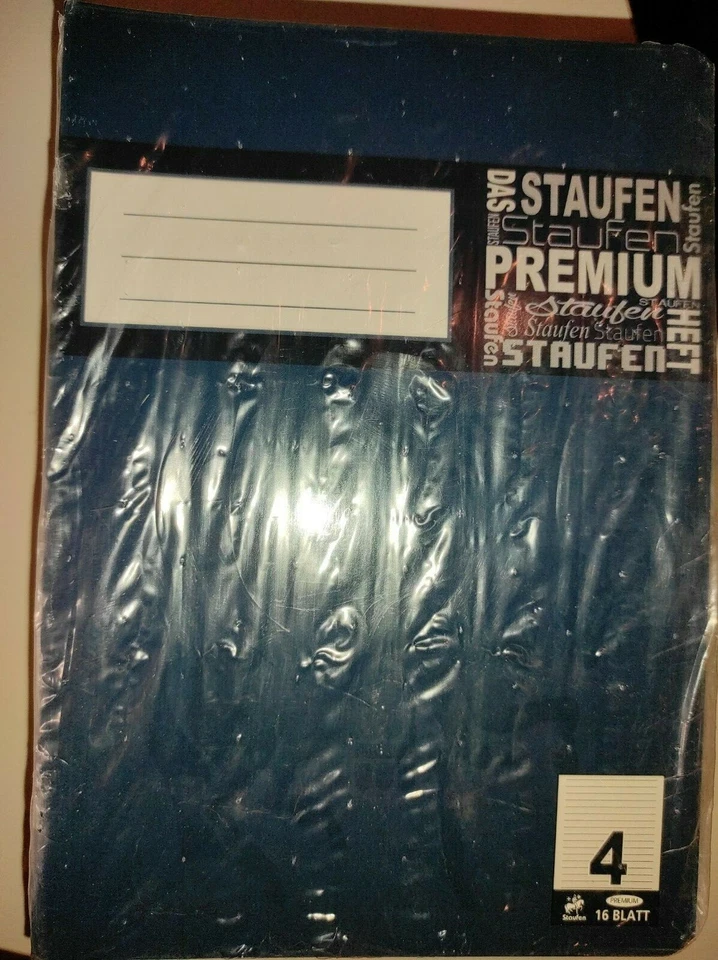 3 x Schulheft DIN A5 liniert ohne Rand Lineatur Nr. 4 Hefte Schulhefte Staufen