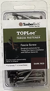 TimberTech TOPLoc Fascia Fastner dunkelrot Stck 100 Schrauben, T20 Antriebsbit - Bild 1 von 2