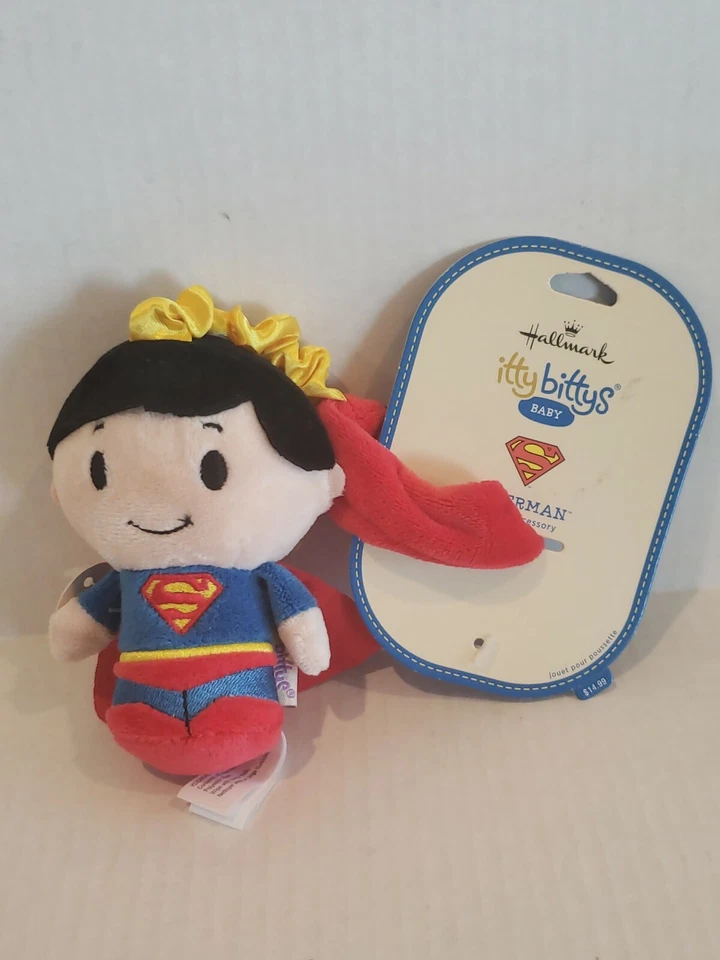DC Comics Hallmark Itty Bittys Superman Plush Stroller Accessory Toy Baby New - Image 1 of 1