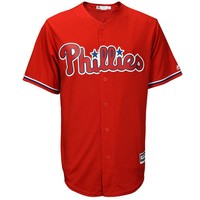 Majestic Philadelphia Phillies Red Official Cool Base Jersey - MLB