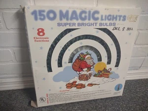 VTG  Trim A Home 150 Magic Lights 8 Function Light Set  Super Bright Bulbs Clear - Picture 1 of 5