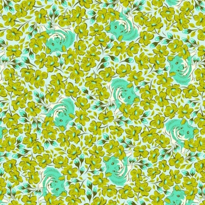 Tula Pink For Free Spirit - Besties - Chubby Cheeks - Clover, Fabric BTY - Image 1 of 4