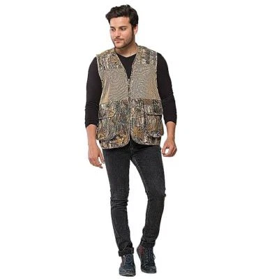 Saddlers Hunting Camouflage Jacket Vest Short - Brown - Image 1 of 4