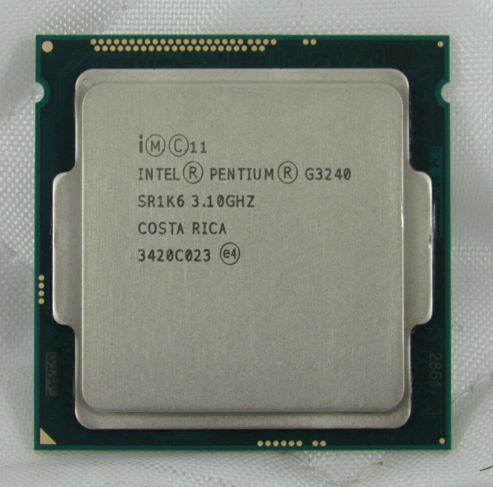 INTEL PENTIUM DUAL-CORE G3240 3.1GHZ DESKTOP PROCESSOR SOCKET 1150 SR1K6 - Image 1 of 1