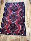 New Hand Made Hand Knotted Afghan Belouch Rug 136Cm X 87Cm