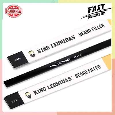 King Leonidas Beard Pencil Filler for Men Black, Water-Resistant Beard Liner Pen