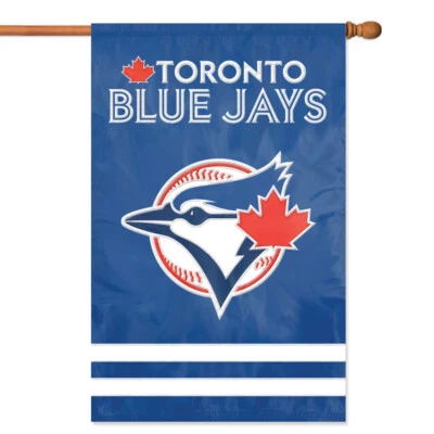 Bandera de casa Toronto Blue Jays PREMIUM exterior DOBLE CARA bordada Foto 1 de 2
