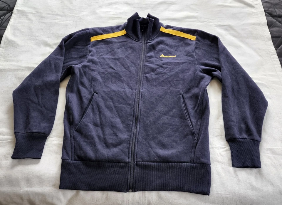Wallabies Rugby Australia Mens Navy Blue Zip Fleece Top Jumper Size M New - image 1 of 4