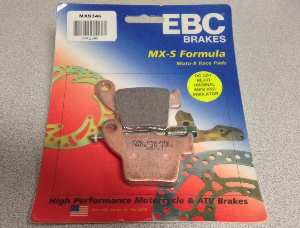 EBC MX-S Race Formula Brake Pads w/ Pin - REAR Honda CR125R 02-07 CR250R 02-07 Foto 1 de 1