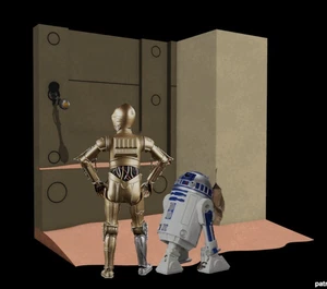 Diorama de puerta de palacio de Jabba para figura de 3,75 pulgadas (1:18) - Imagen 1 de 1