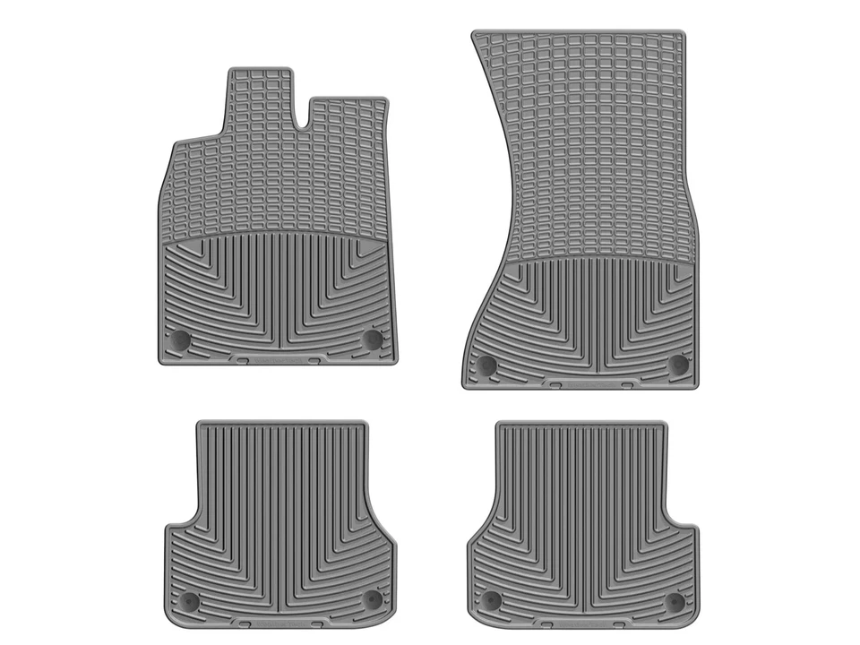 Всепогодные напольные коврики WeatherTech для W300GR-W301GR - 1-й и 2-й ряд серые - Изображение 1 из 4
